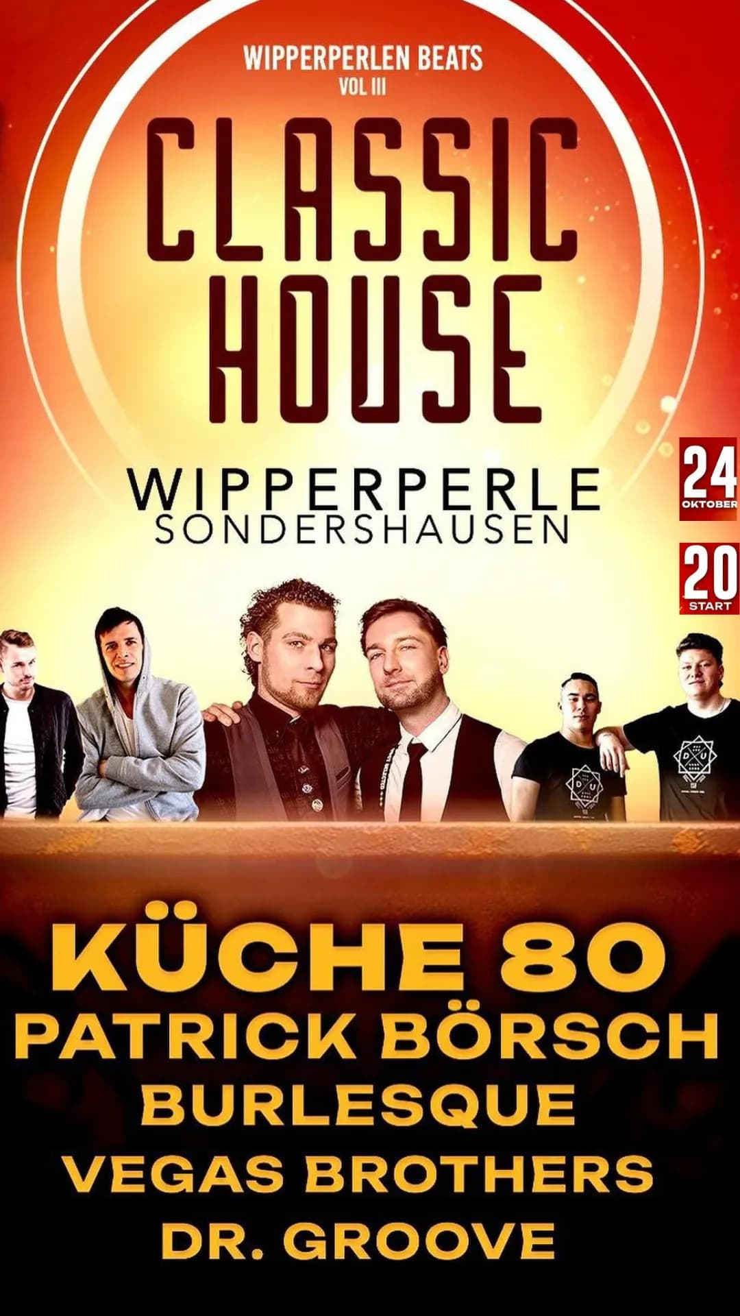 Flyer: Classic House – Wipperperlen Beats Vol. III – Wipperperle Sondershausen – 4AM Techno Event