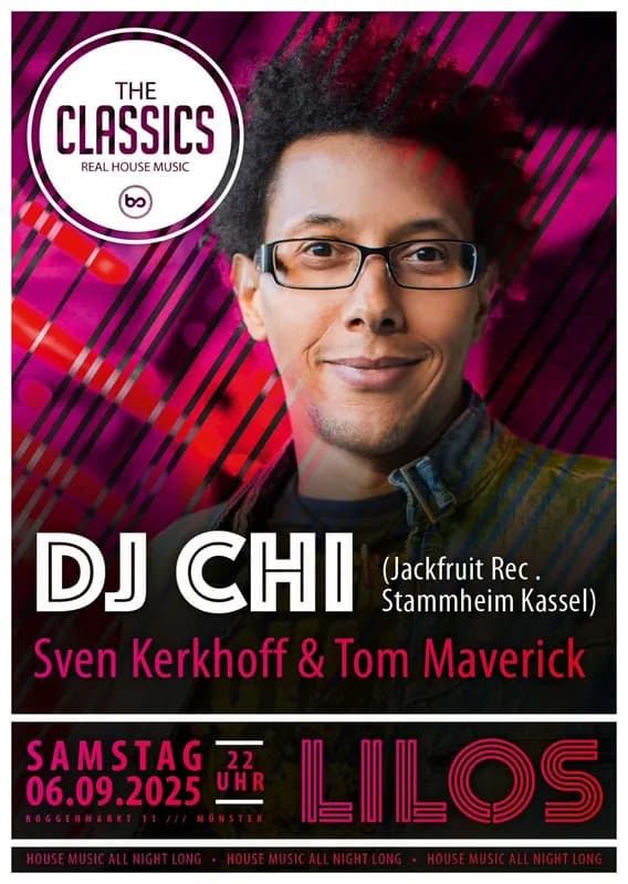 Flyer: THE CLASSICS – Lilos, Münster – 4AM Techno Event