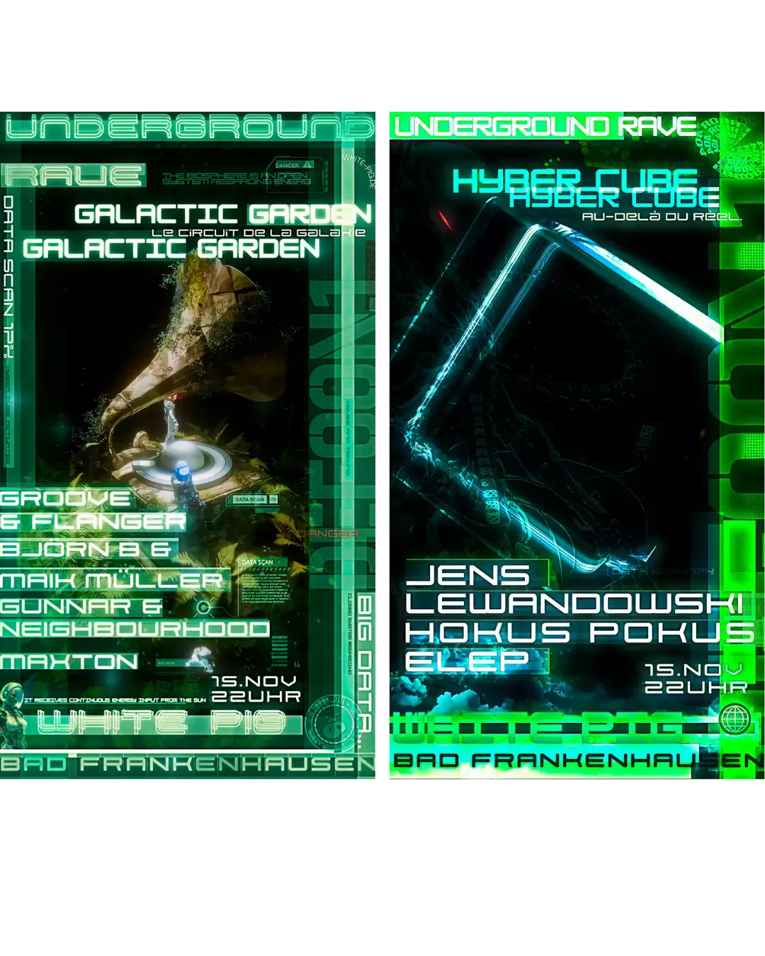 Underground Rave Bad Frankenhausen White Pig Flyer