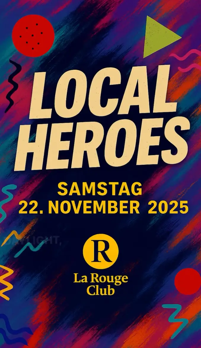 Flyer für Loacal Heroes