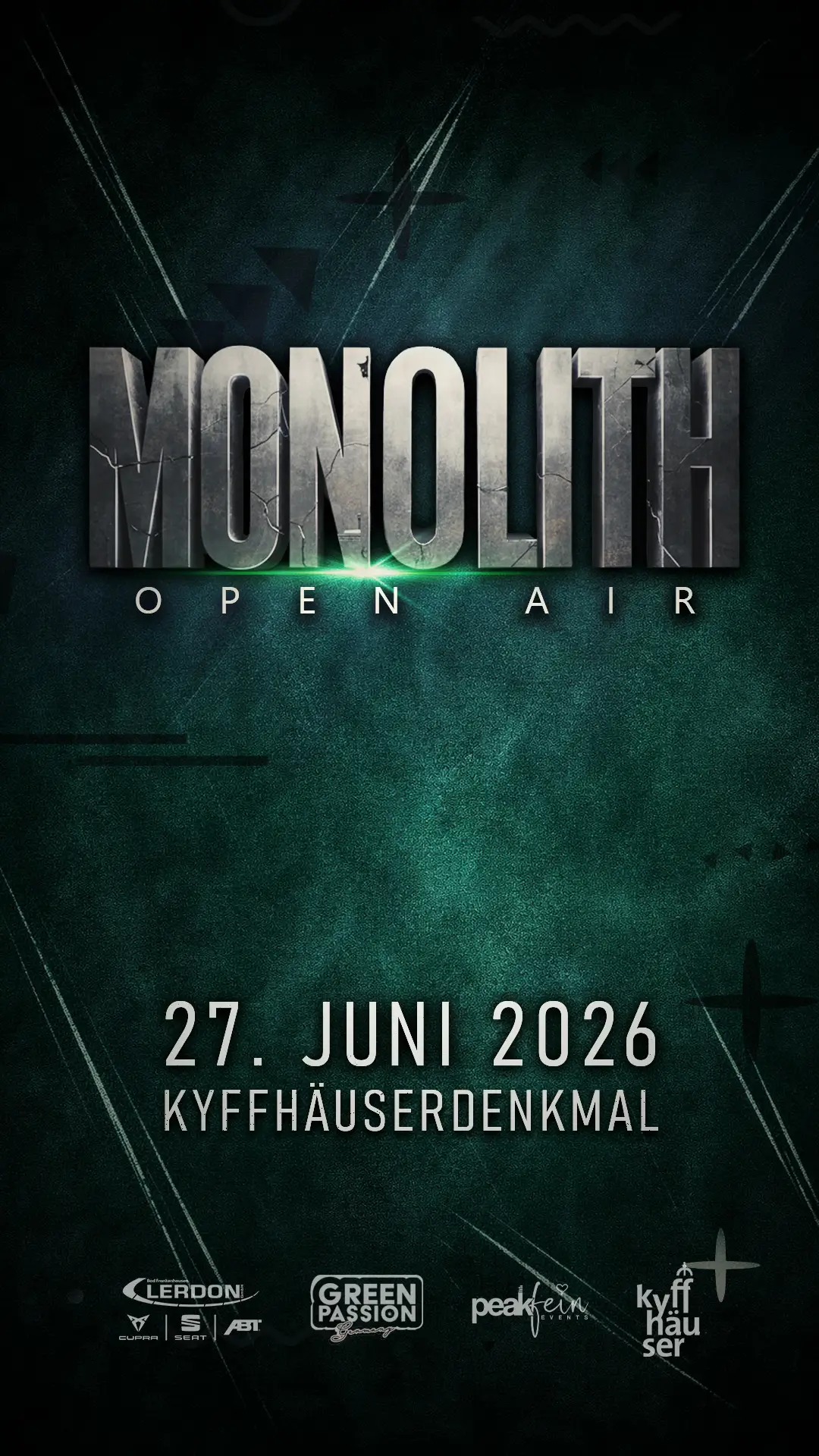 Flyer für MONOLITH OPEN AIR